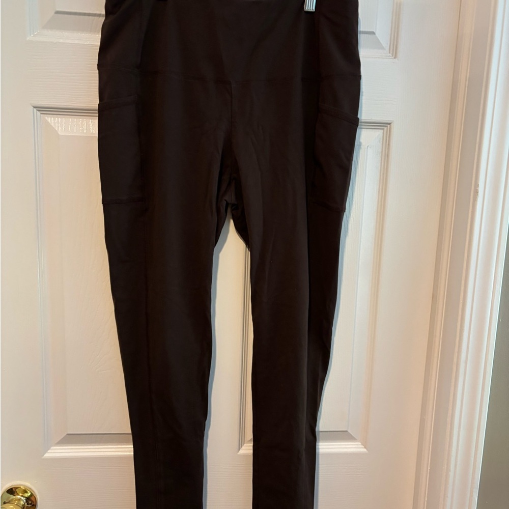 Chicos Zenergy Chocolate Leggings, Size 2R
